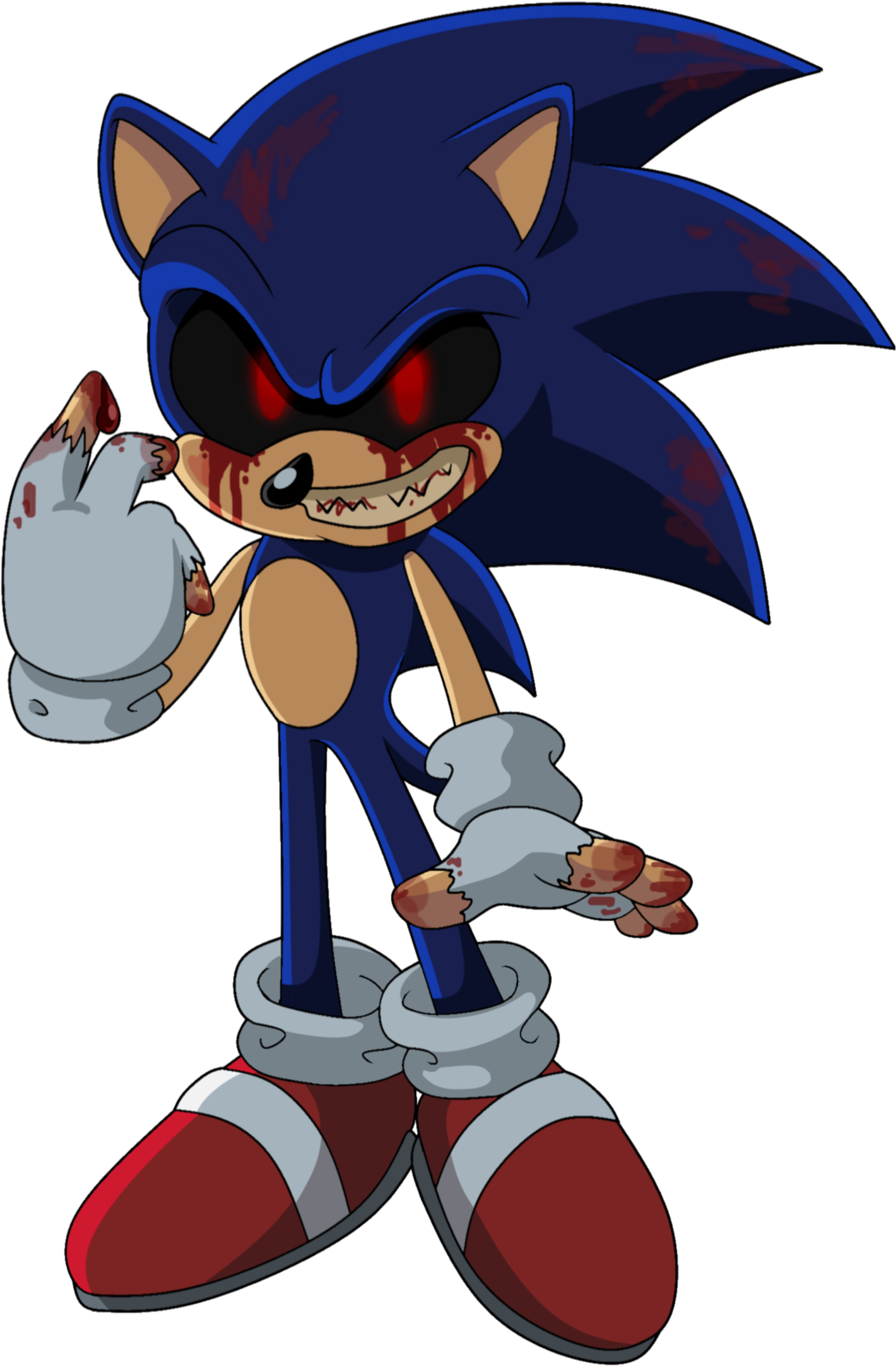 Creepy Sonic E X E Artwork.png