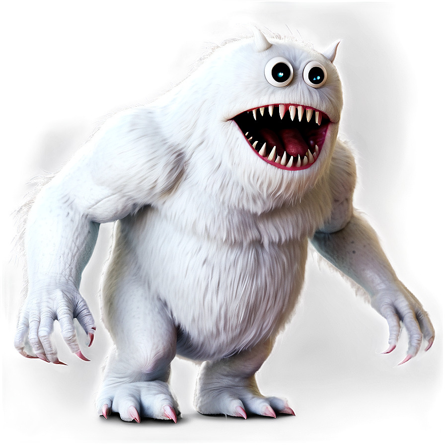 Creepy White Monster Art Png Ung11