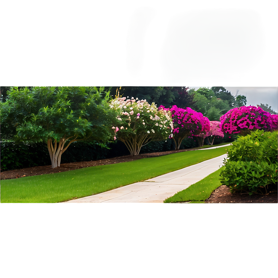 Crepe Myrtle Pathway Edge Png Hog24