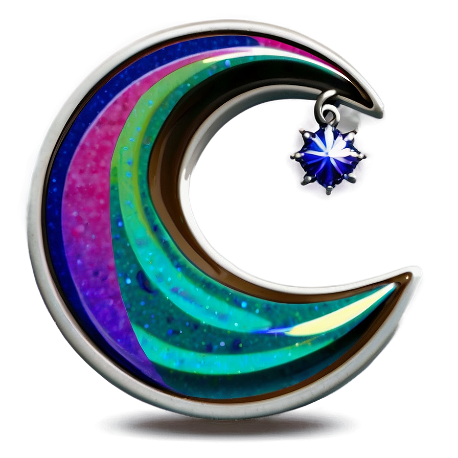 Crescent Moon Charm Png Bjs34