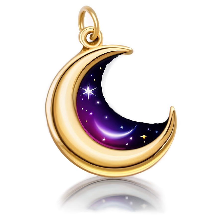 Crescent Moon Charm Png Pnj99