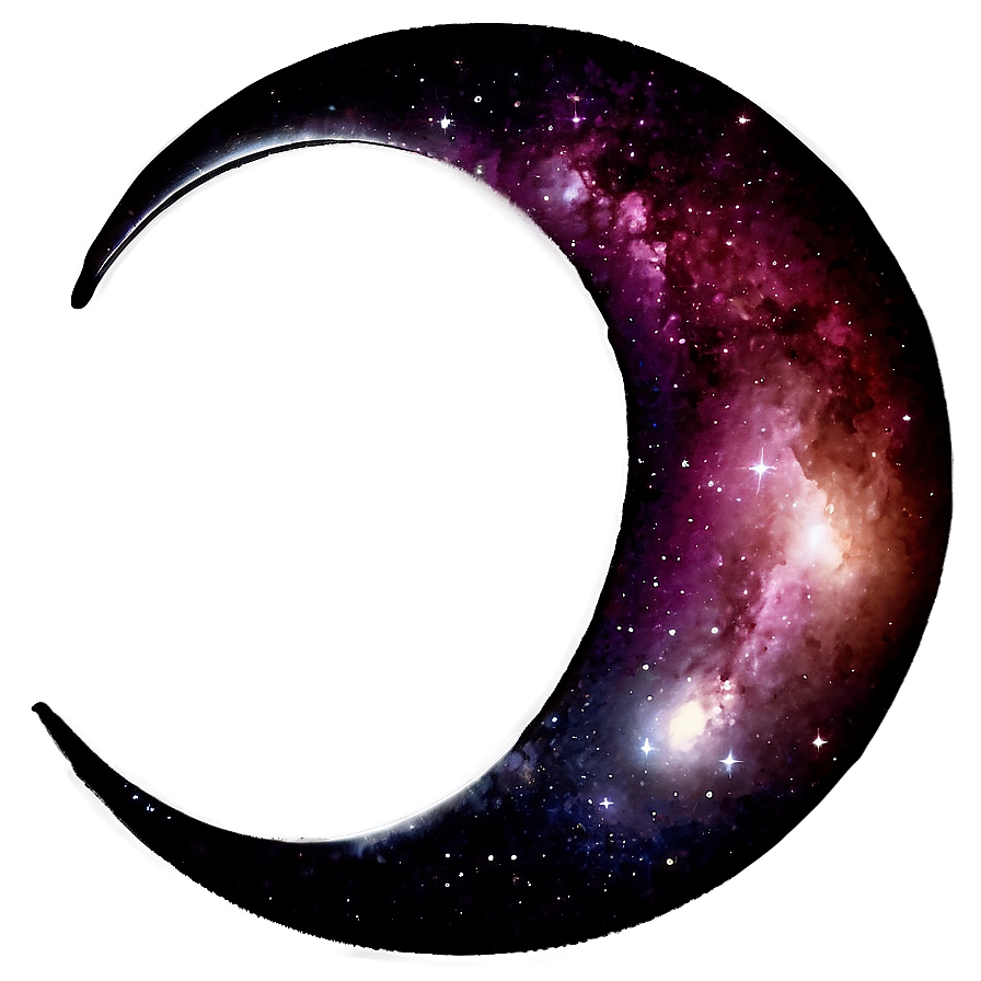 Crescent Moon Galaxy Png Lur59