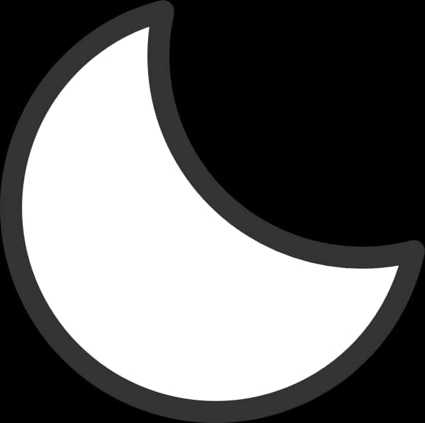 Crescent Moon Graphic