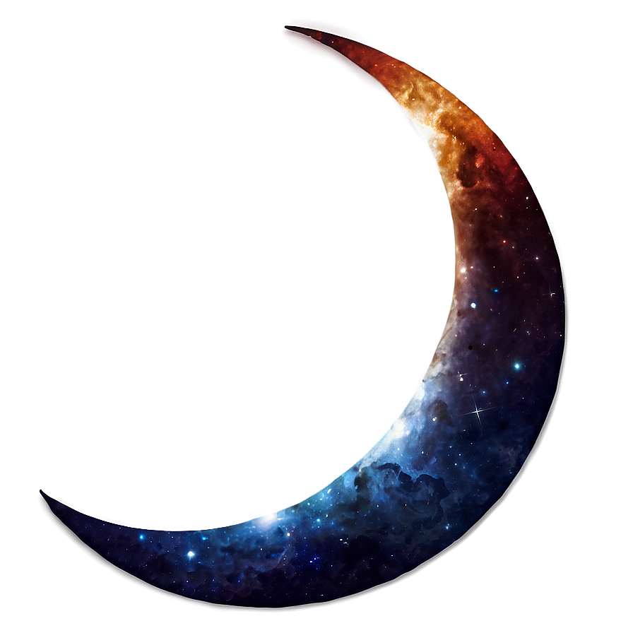 Crescent Moon In Space Png 05212024