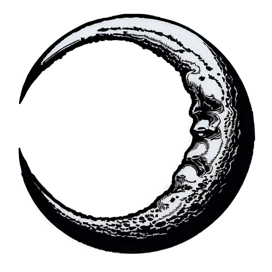 Crescent Moon Silhouette Png 06252024