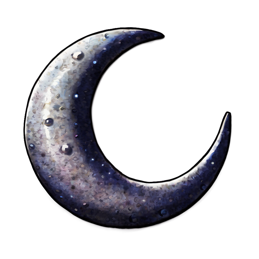 Crescent Moon With Eyes Png 62