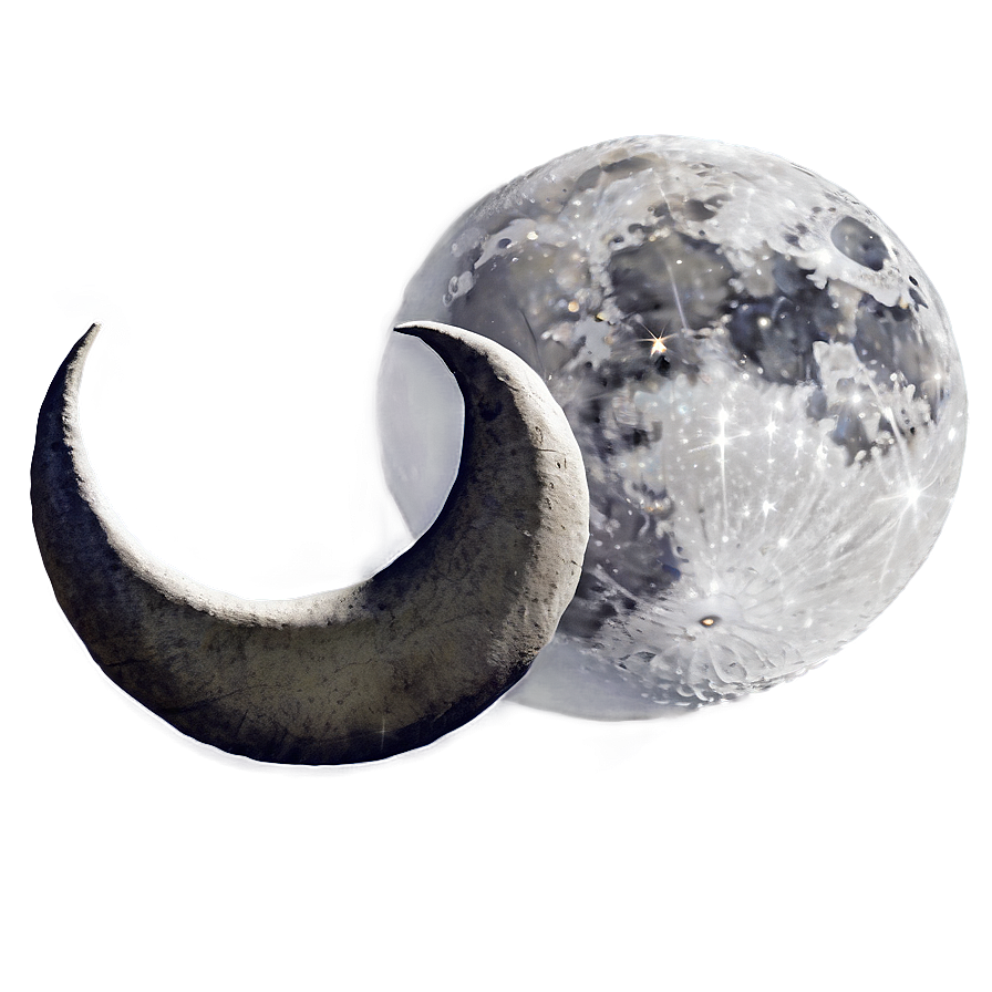 Crescent Moon With Owl Png Ila