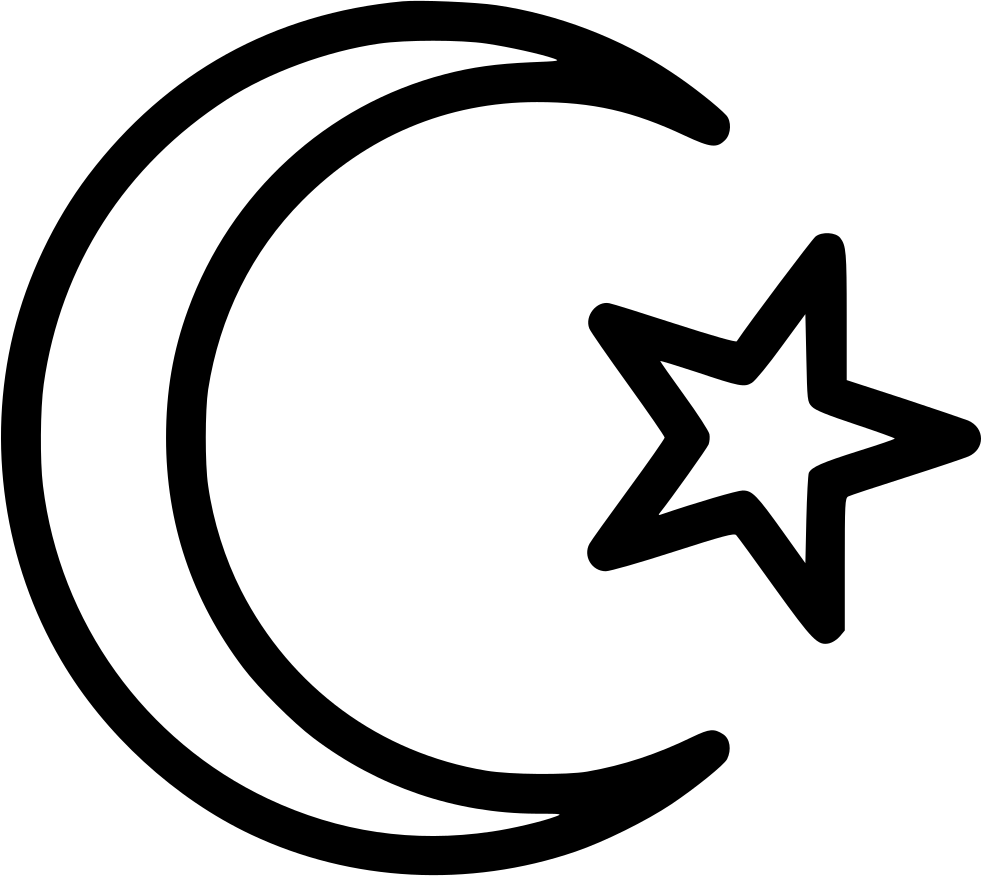 Crescent Moonand Star Icon