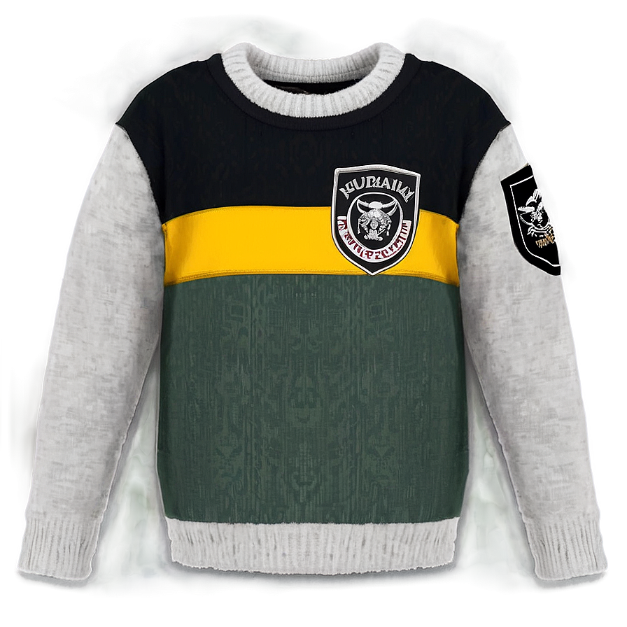 Crewneck Sweater With Patch Png Osf