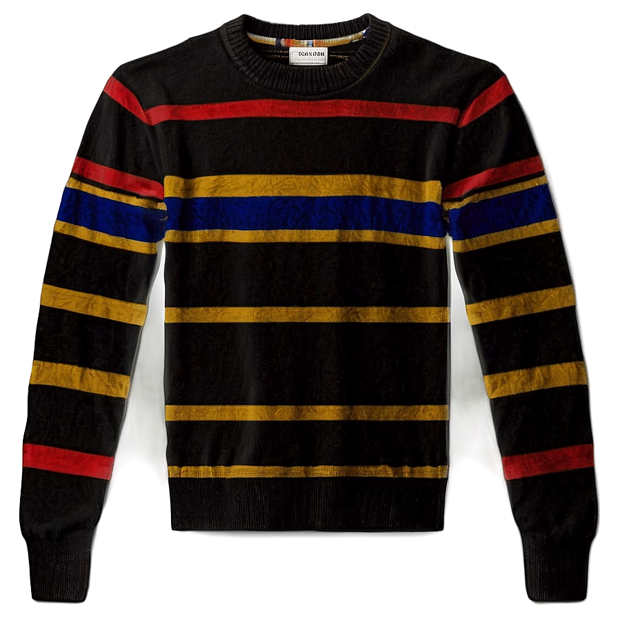 Crewneck Sweater With Stripes Png 06272024