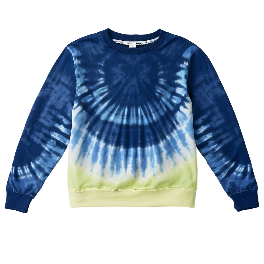 Crewneck Top With Tie Dye Png Ngu17