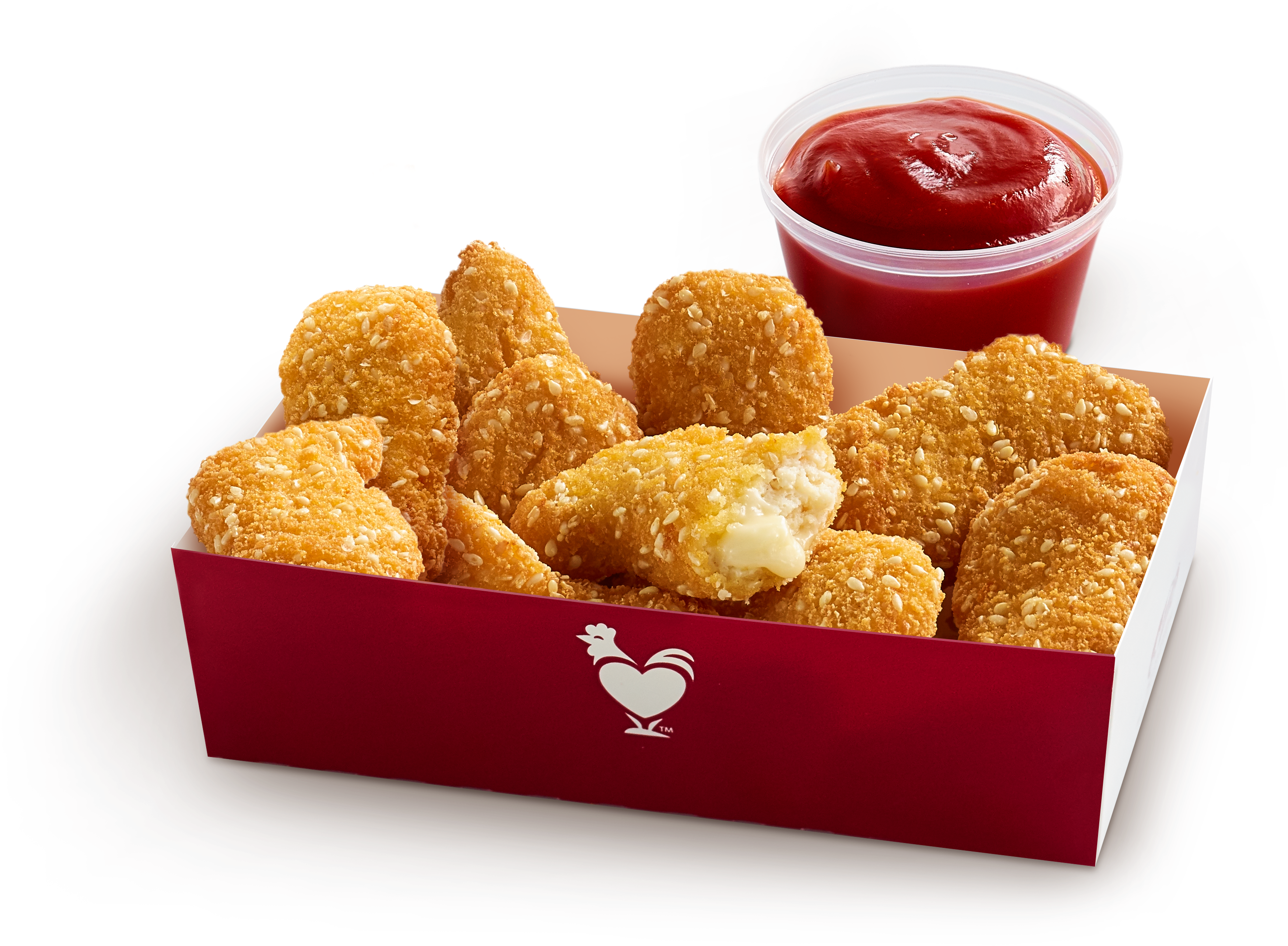 Crispy Chicken Nuggetswith Ketchup