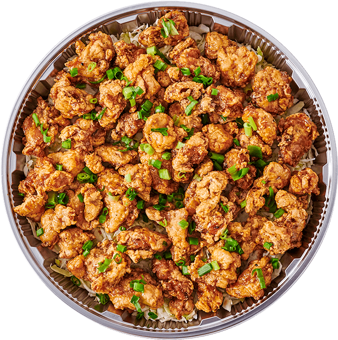 Crispy Fried Chicken Bites Top View