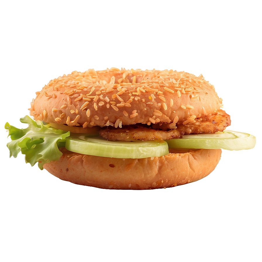 Crispy Onion Ring Burger Png 06242024