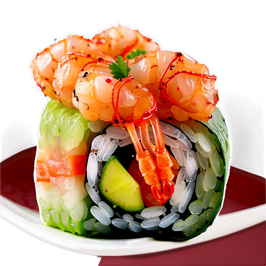 Crispy Shrimp Sushi Png 05212024