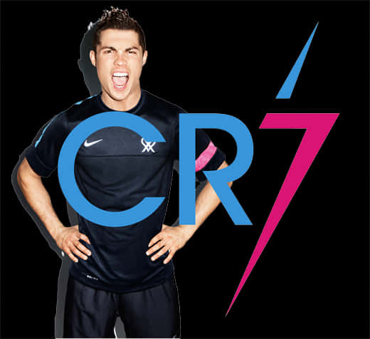 Cristiano Ronaldo C R7 Brand Pose