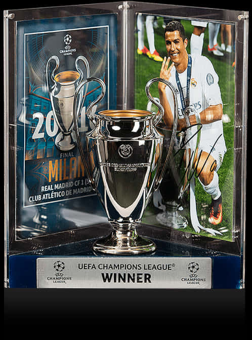 Cristiano Ronaldo Champions League Trophy Display