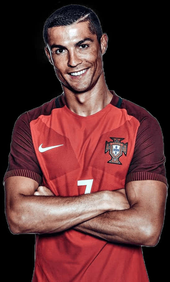 Cristiano Ronaldo Portugal Jersey Pose