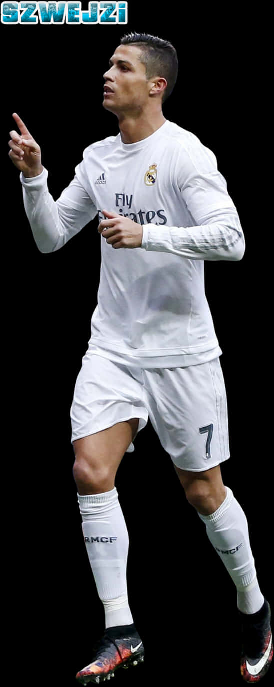 Cristiano Ronaldo Real Madrid Action Pose