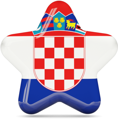 Croatian Coatof Arms Star Shape