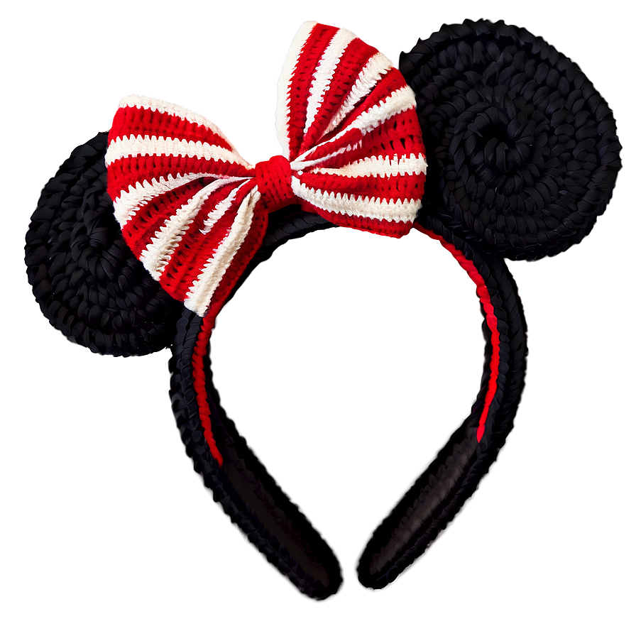 Crochet Minnie Mouse Ears Png 06132024