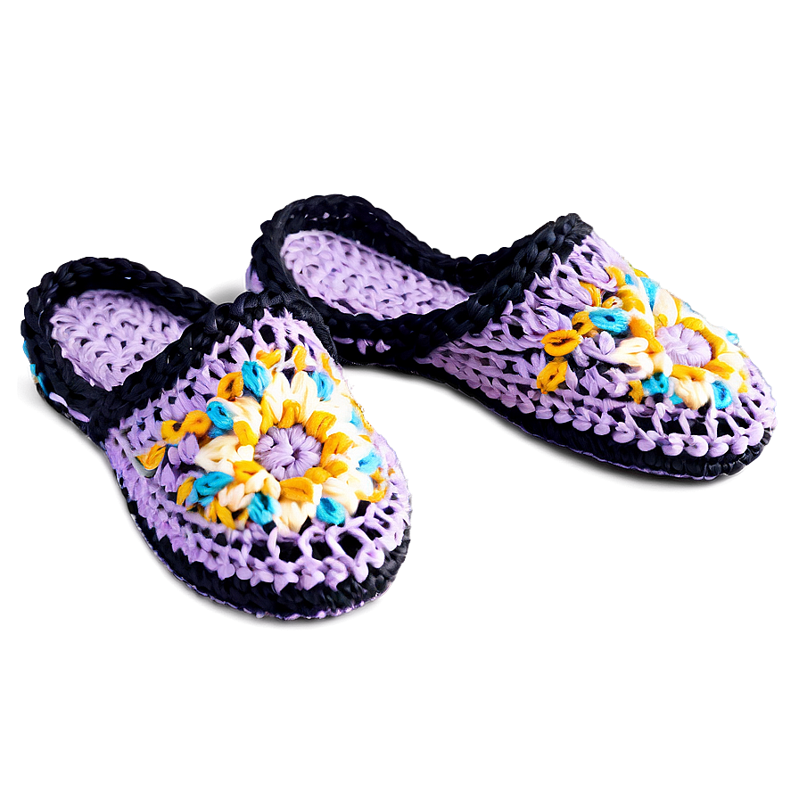 Crochet Slippers Png Nck