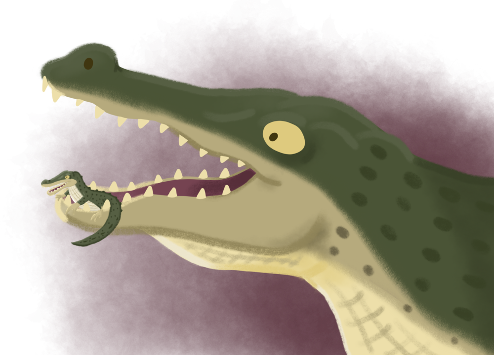 Crocodile Inception Artwork