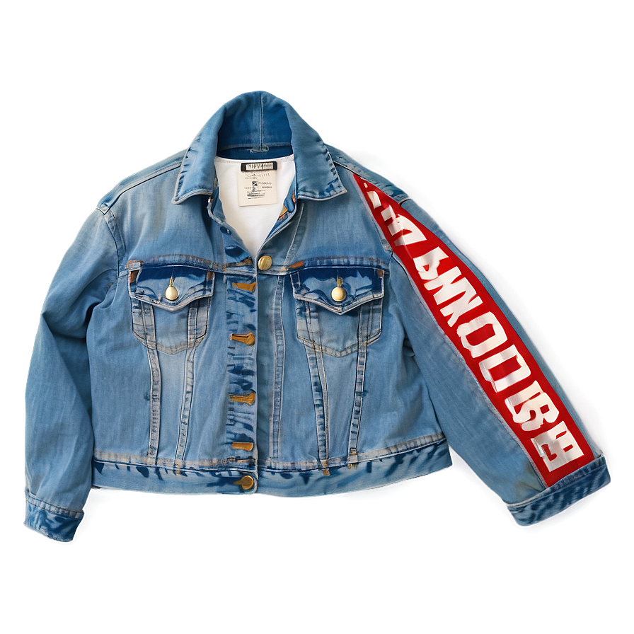 Cropped Jean Jacket Png Vam