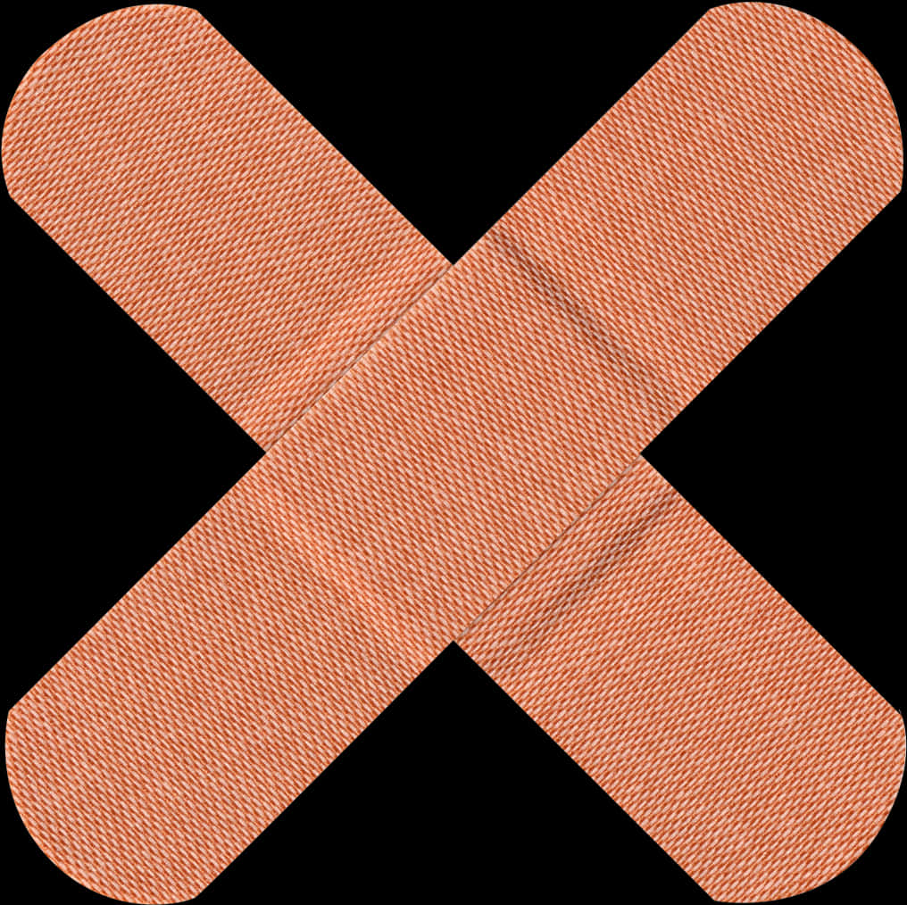 Crossed Adhesive Bandages