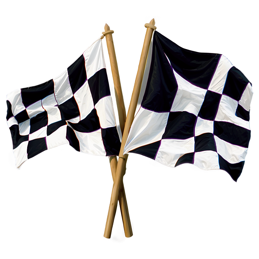 Crossed Checkered Flags Racing Png 05212024