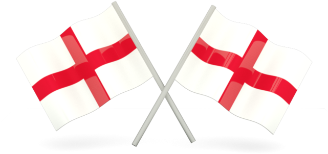 Crossed England Flags