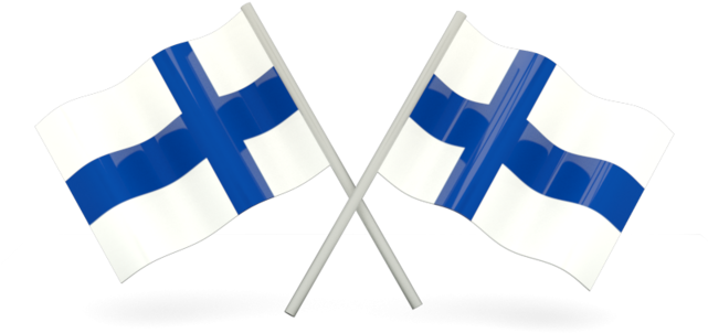 Crossed Finnish Flags