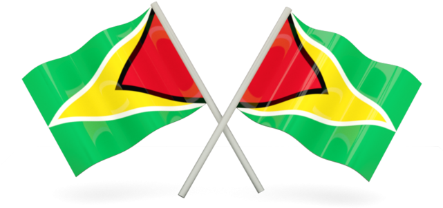 Crossed Flagsof Guyana