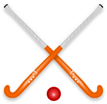 Crossed Hockey Sticksand Ball Icon