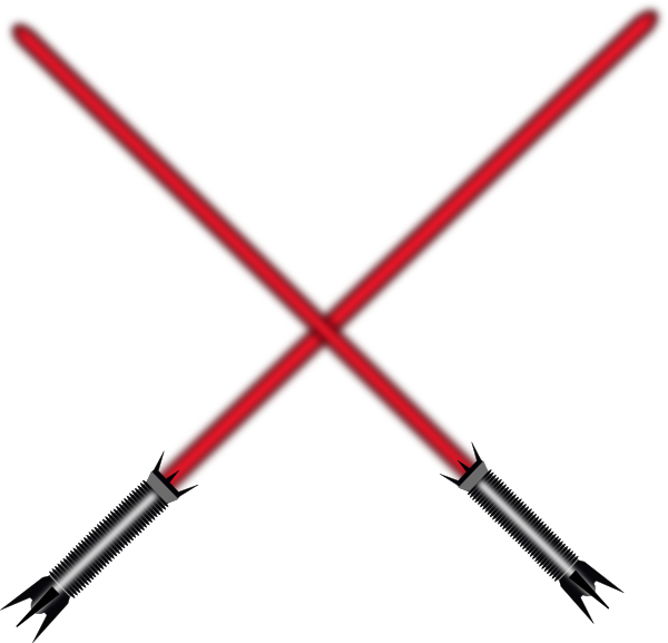 Crossed Red Lightsabers