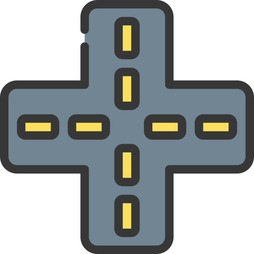 Crossroad Intersection Icon