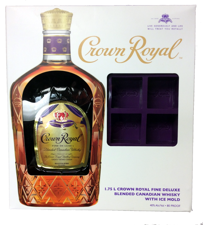 Crown Royal Whisky Bottleand Ice Mold