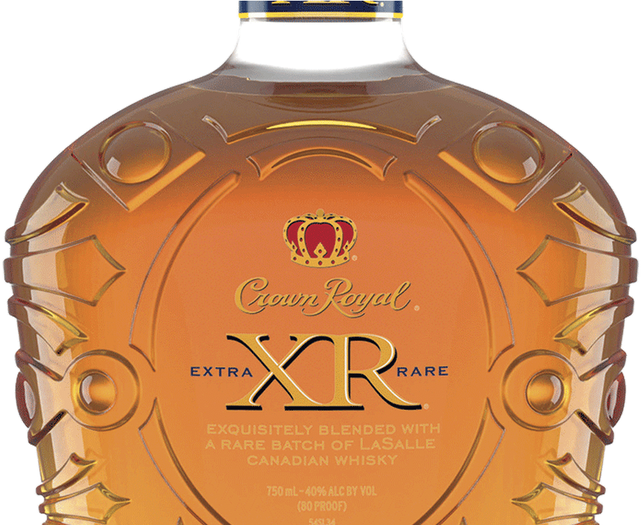 Crown Royal X R Extra Rare Whisky Bottle