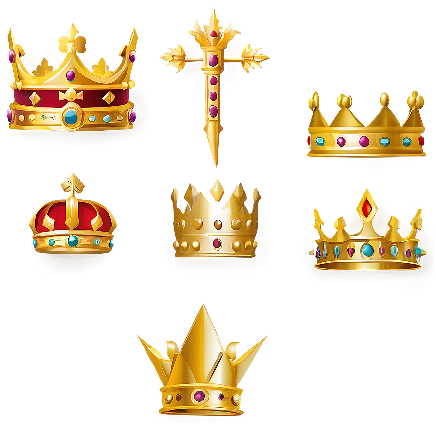 Crown Vector Set Png Cvi