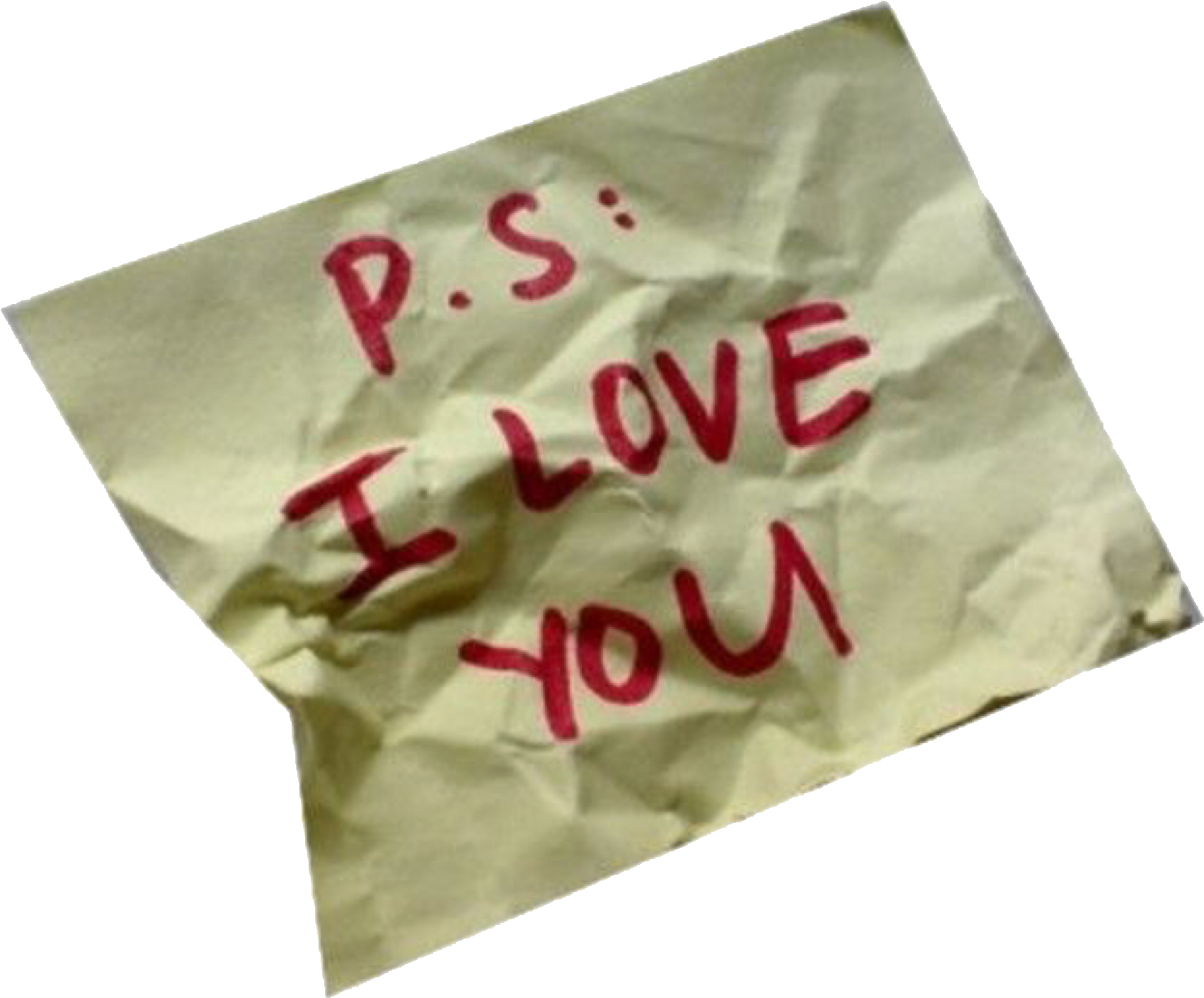 Crumpled Love Note