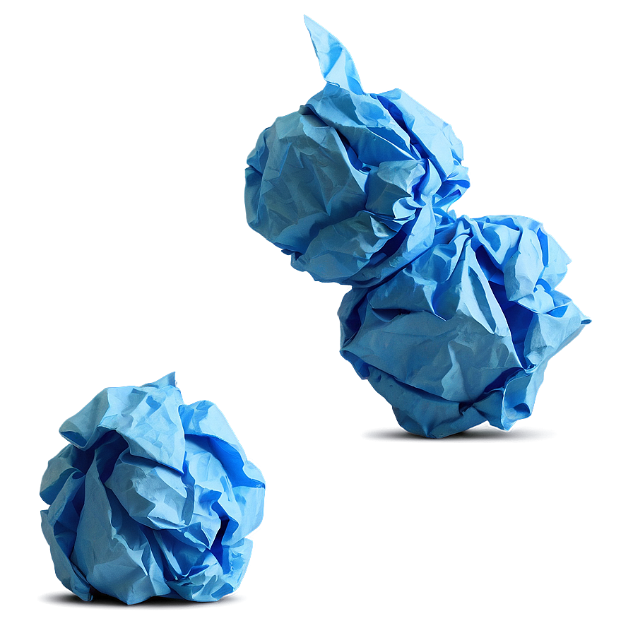 Crumpled Paper Ball Isolated Png Vdb