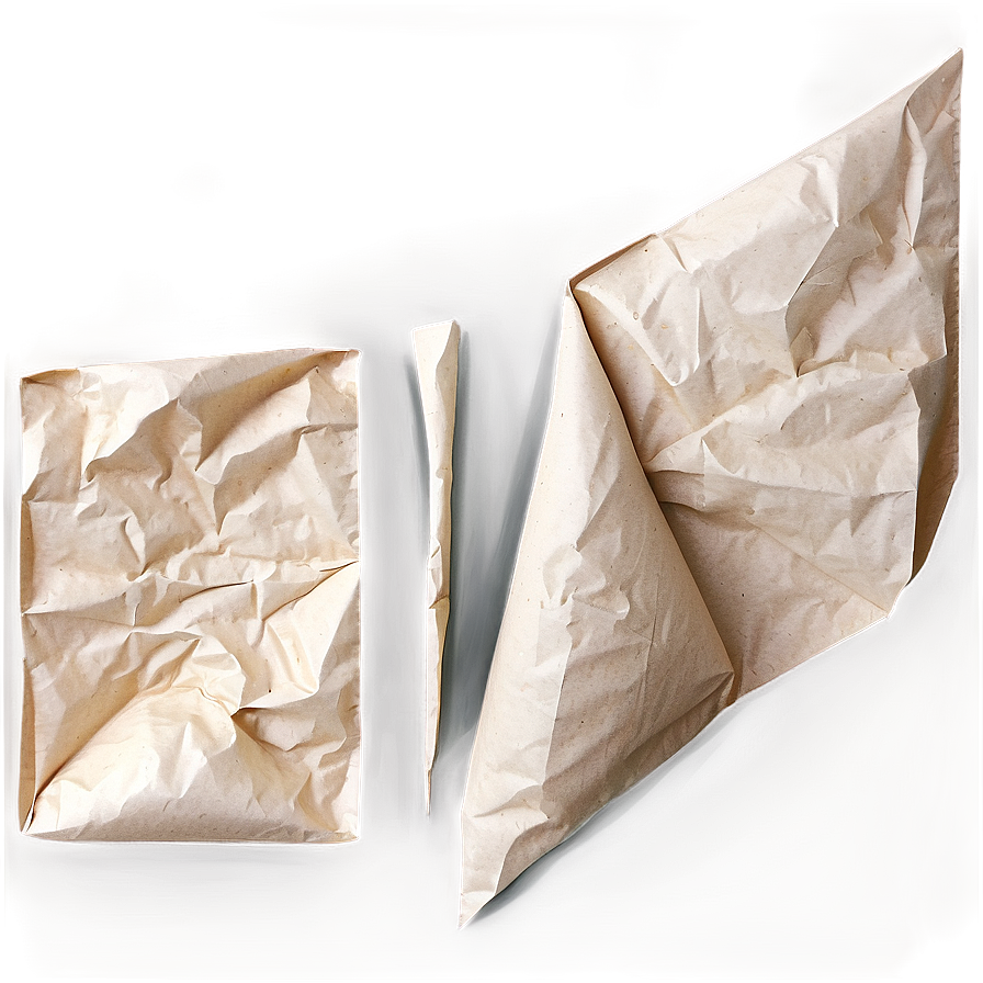 Crumpled Paper With Creases Png 05242024