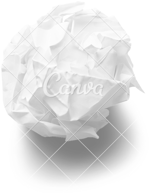 Crumpled White Paper Texture