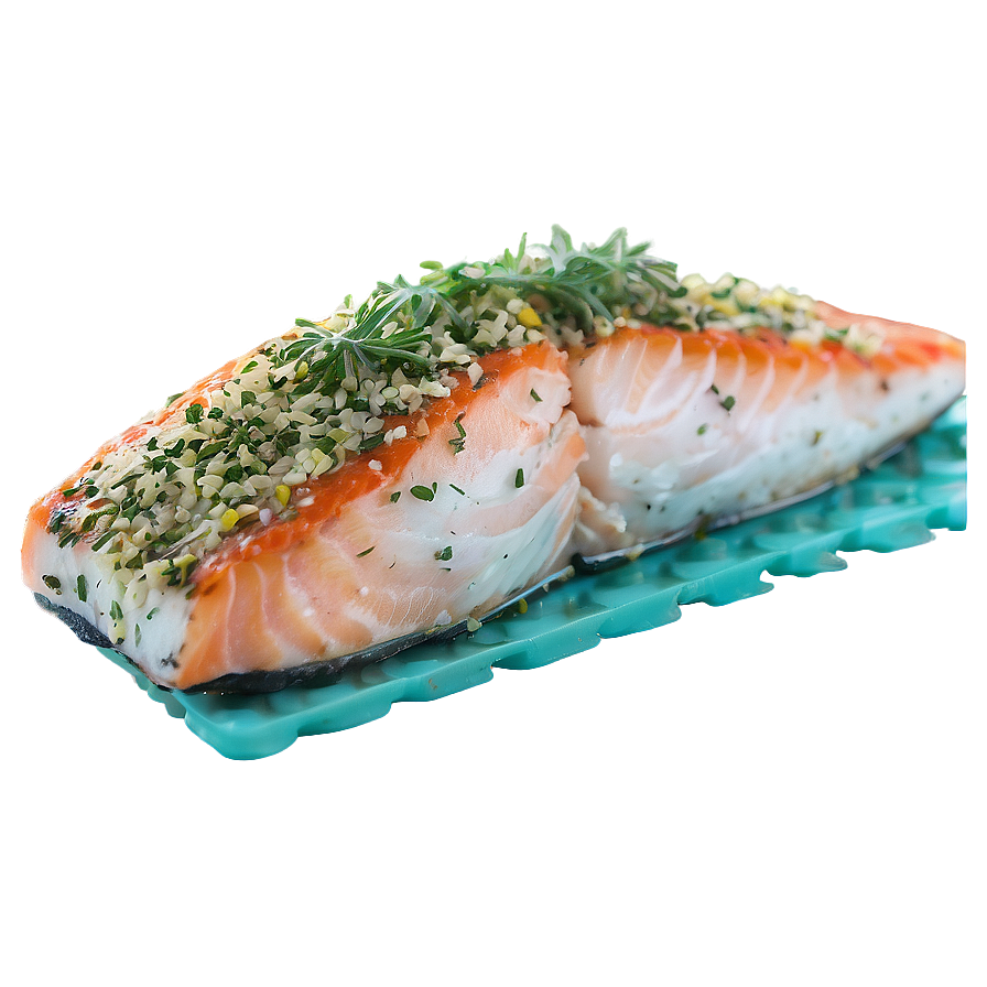 Crusted Herb Salmon Png Ufe