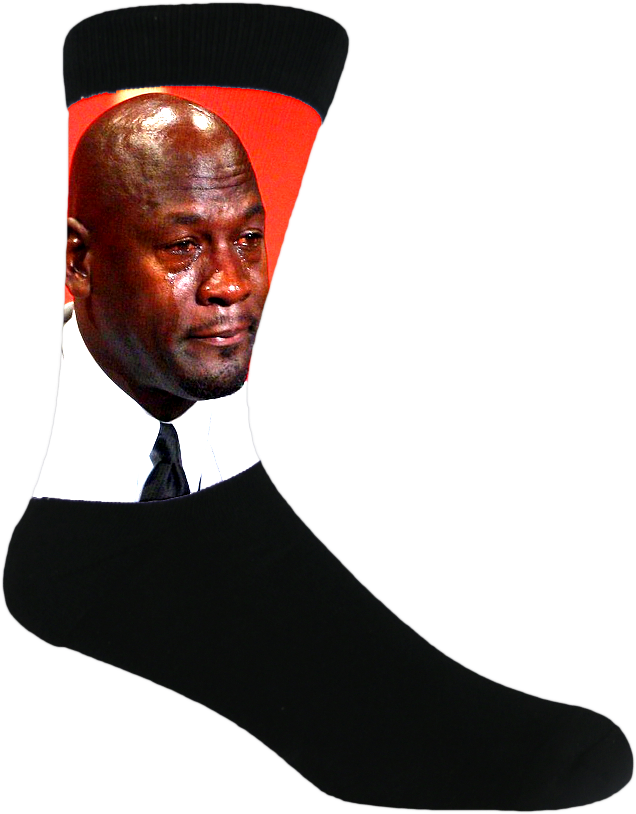 Crying Face Meme Sock