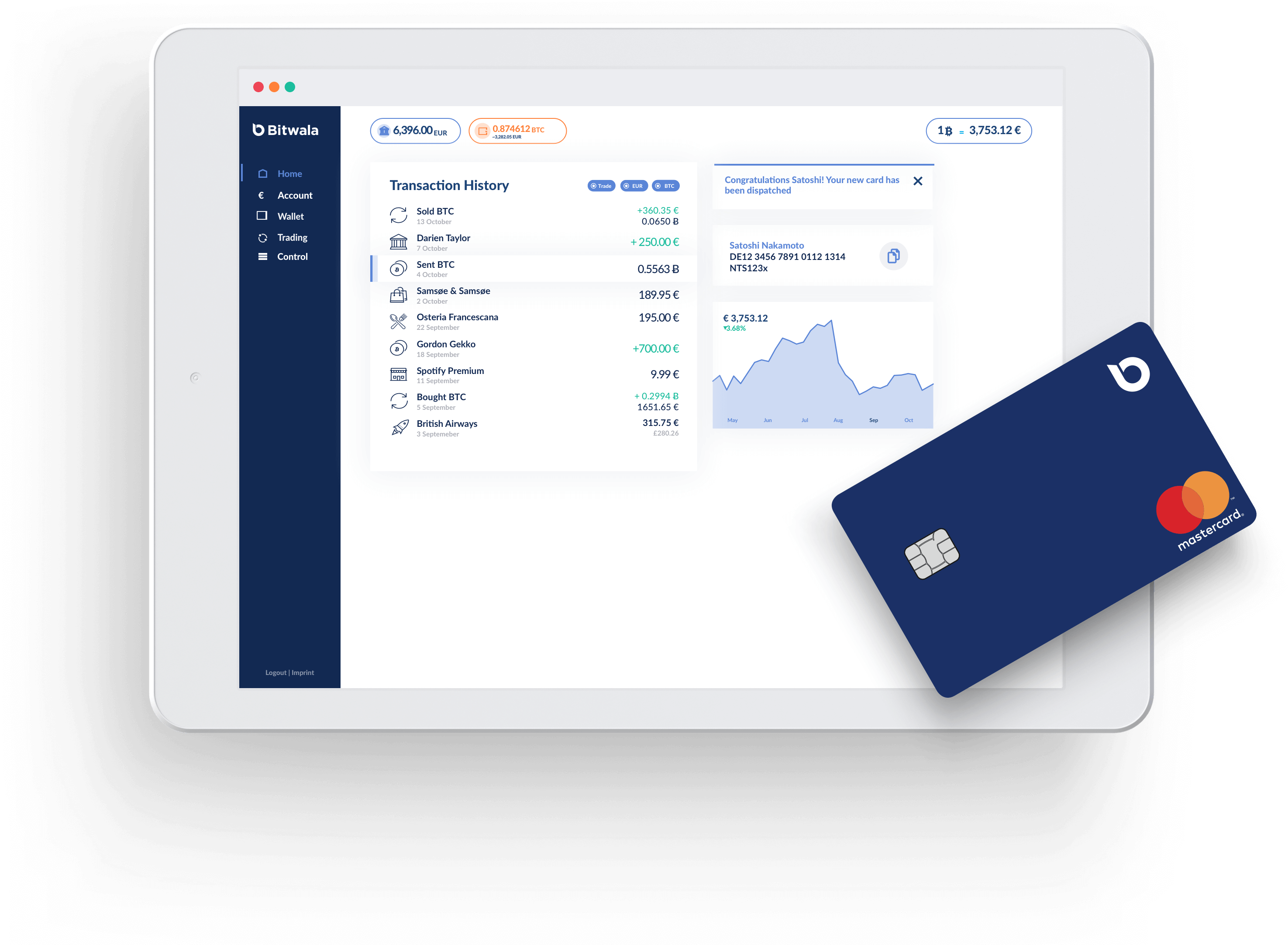 Cryptocurrency Transaction Platformand Card