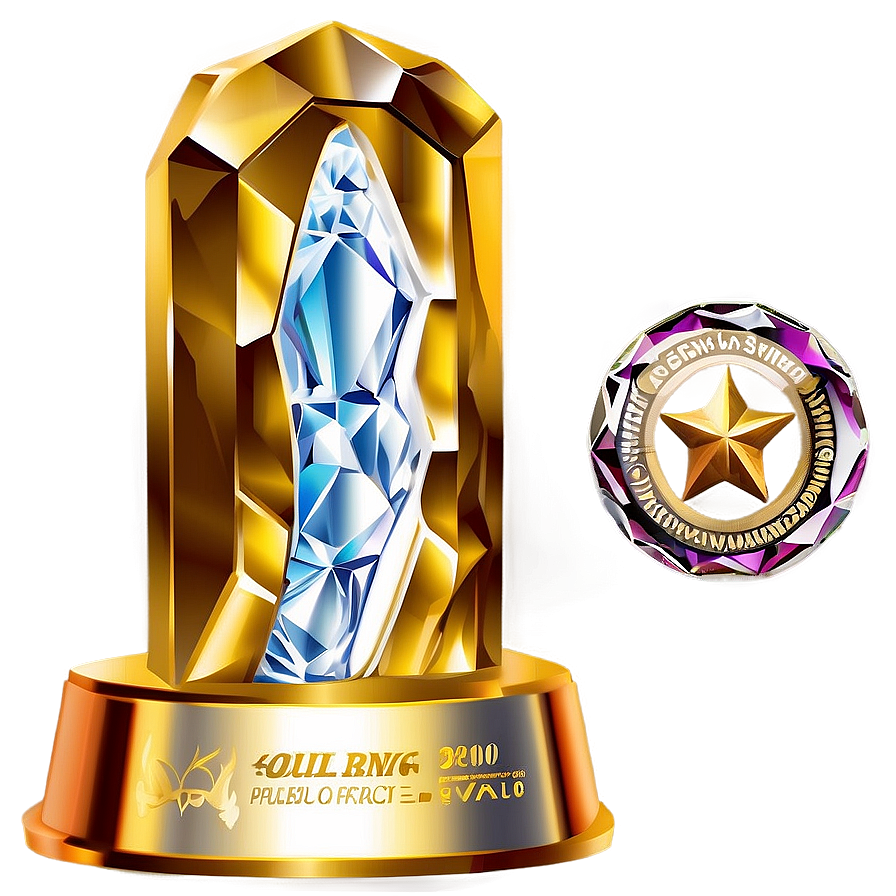 Crystal Award Trophy Png 46