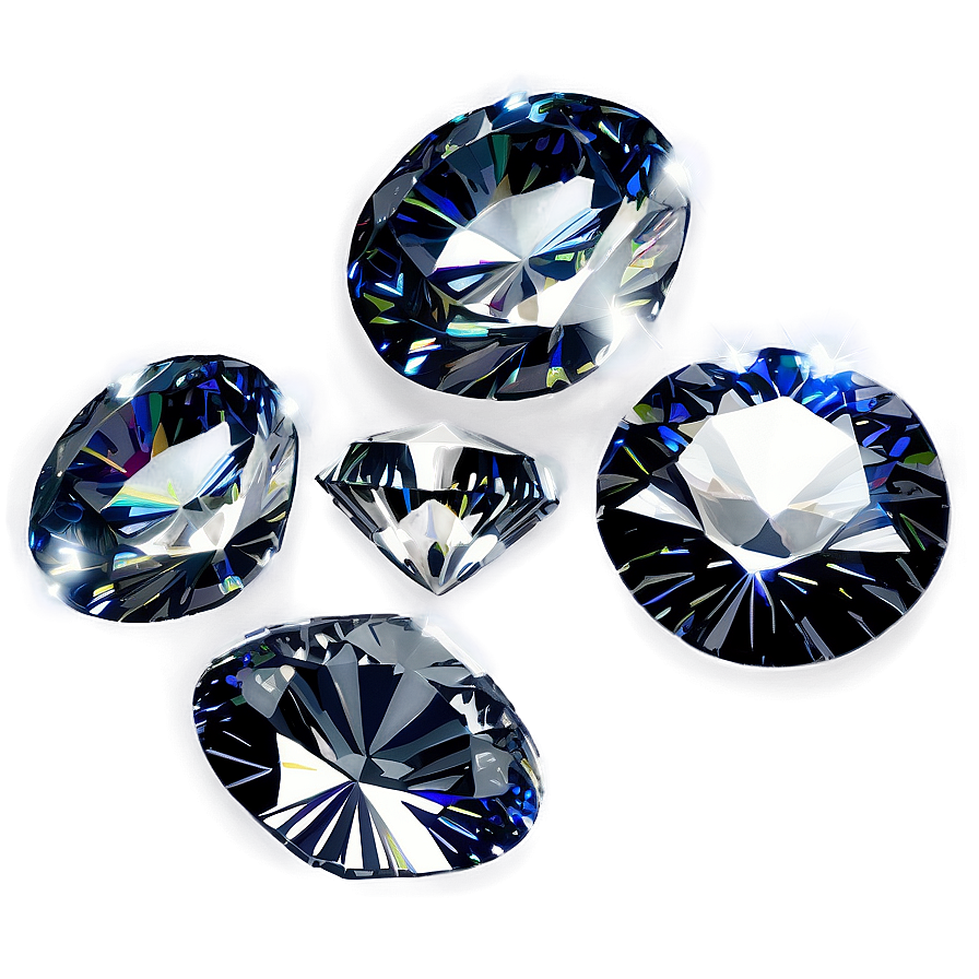 Crystal Clear Diamonds Falling Png 06132024