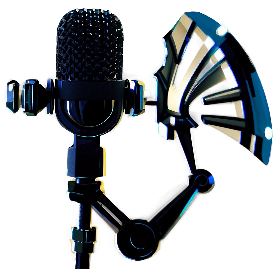 Crystal Clear Podcast Microphone Png Knf52