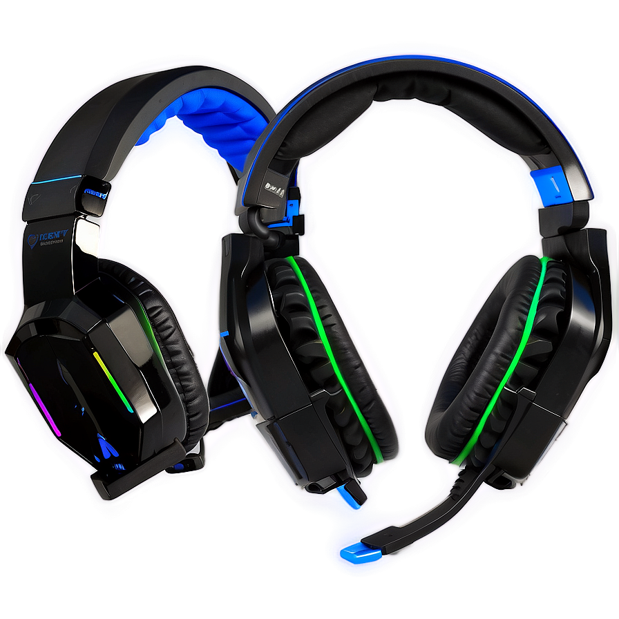 Crystal-clear Sound Gaming Headset Png 13